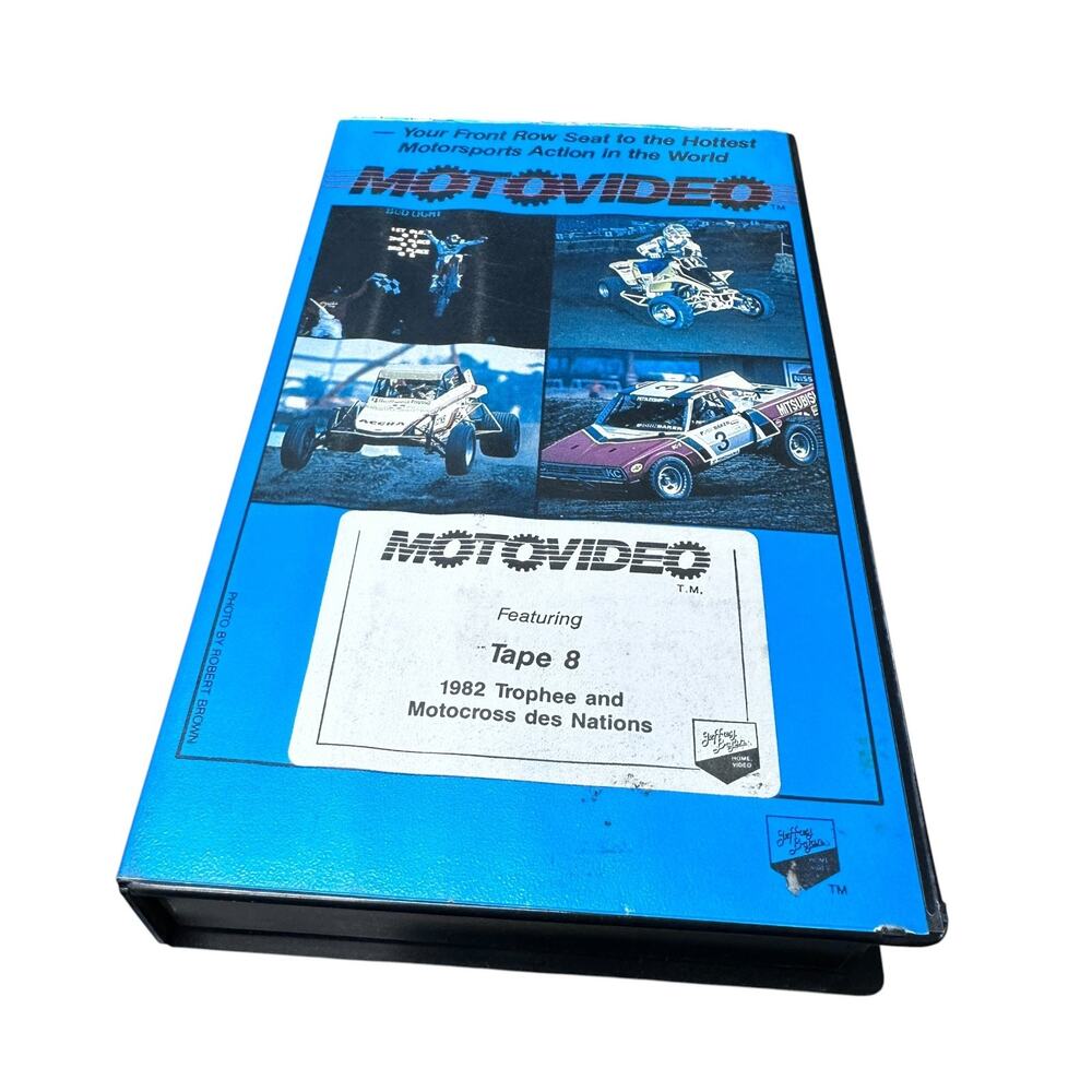 1982 Motocross Trophee and Motocross Des Nations Tape 8 VHS Video RARE